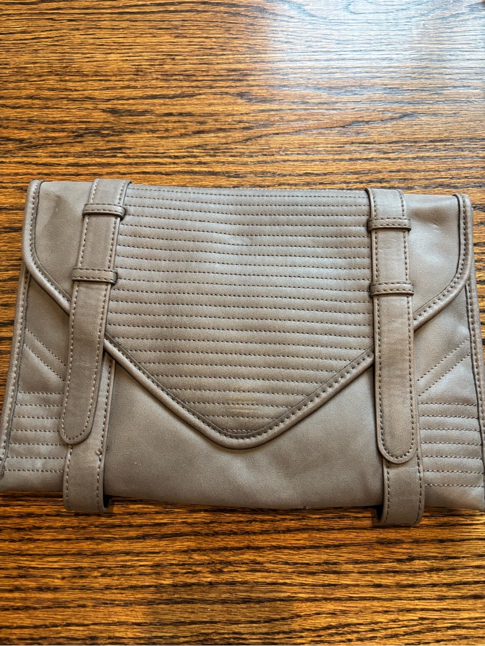 Grey Quilted Envelope Clutch - BCBGeneration
